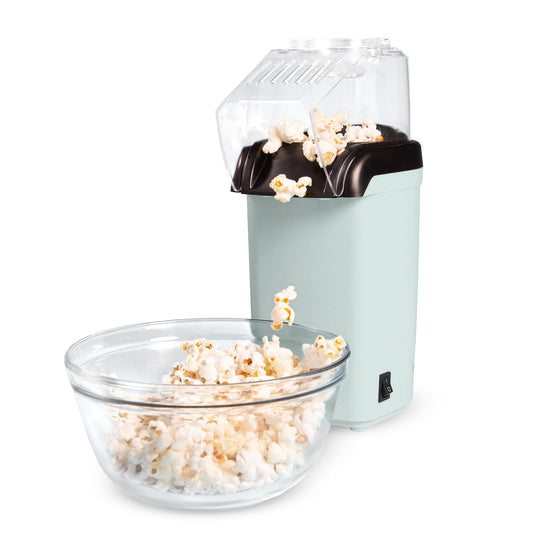 Tasty Hot Air Popcorn Popper, Healthy and Delicious Popcorn in Minutes, Fast and Easy-to-Use, Built-In Measuring Cup and Butter Warmer, 8 Cups, Red