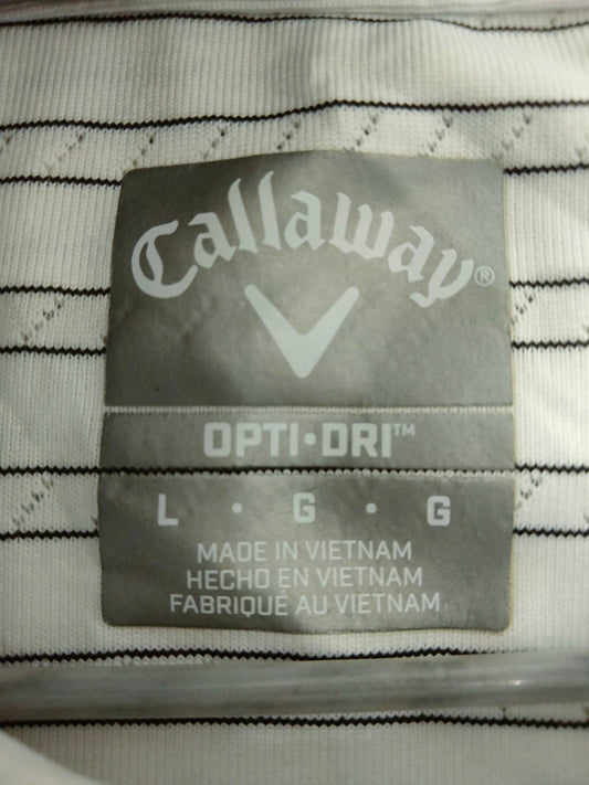 Callaway Dri Fit White Polo Tee