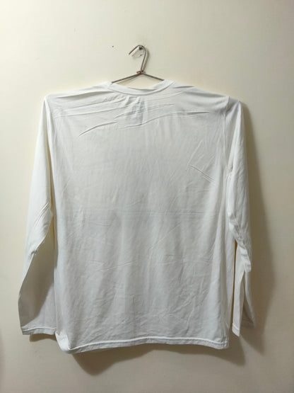 Nike Dri Fit White Tee (Full Sleeves)